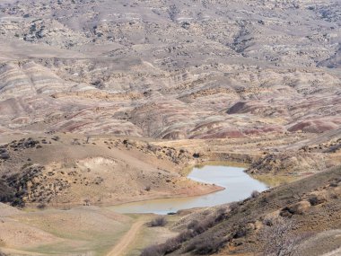 Peyzaj: kakheti bölgesi (david gareja) yakın Gürcistan