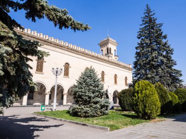 Gori, Gürcistan - 24 Mart 2014: stalin Müzesi onun doğum yeri gori, Gürcistan'ın önünde Stalin konut