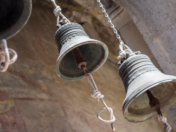 Bells in the church in Vardzia cave city-monastery — Stock Photo, Image