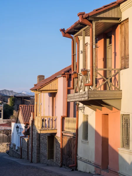 Rua na cidade velha de Sighnaghi — Fotografia de Stock