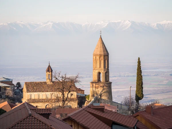 Sighnaghi, la capitale della regione vinicola della Cachezia — Foto Stock