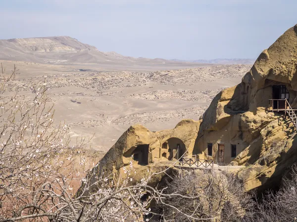 David Gareja, un complejo de monasterios ortodoxos georgianos tallados en roca —  Fotos de Stock