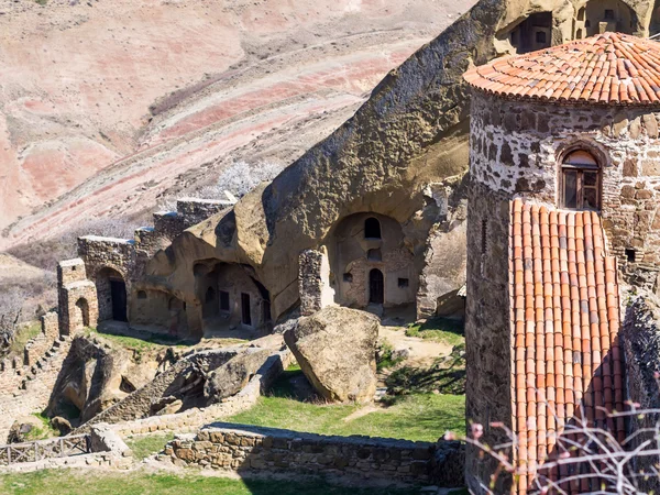 David Hondurezen, een rots gehouwen Georgische orthodoxe klooster complex — Stockfoto