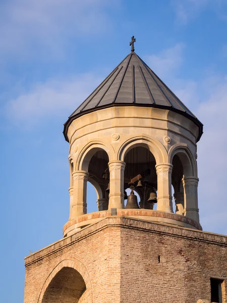 Tower at the entrance of the Svetitskhoveli Cathedral — Stock Photo, Image