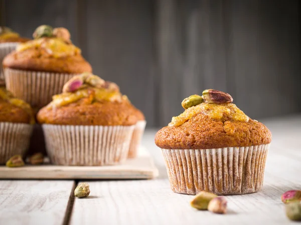 Whole grain carrot muffins — Stock Photo, Image