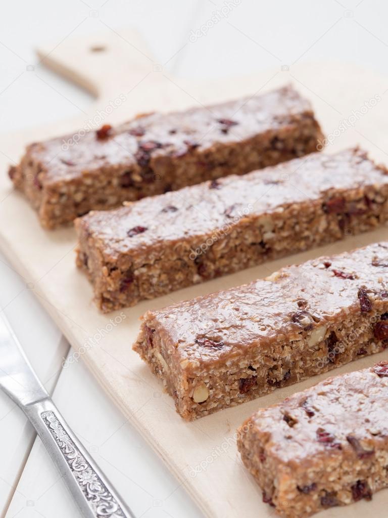 Natural homemade protein bars