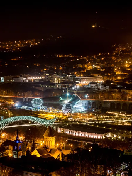 Tbilisi seen from Fort Narikala — Stock Photo, Image