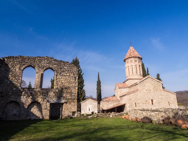 Catedral de Ikalto en la región de Kakheti, Georgia — Foto de Stock