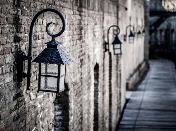 Starý styl pouliční lampy — Stock fotografie