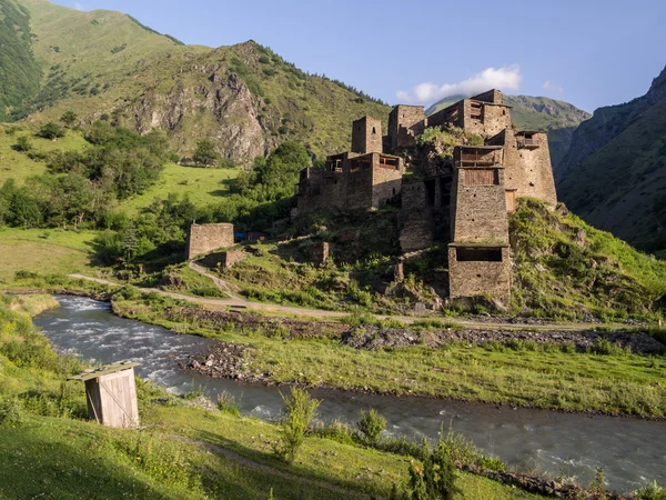 Shatili aldeia em Upper Khevsureti — Fotografia de Stock