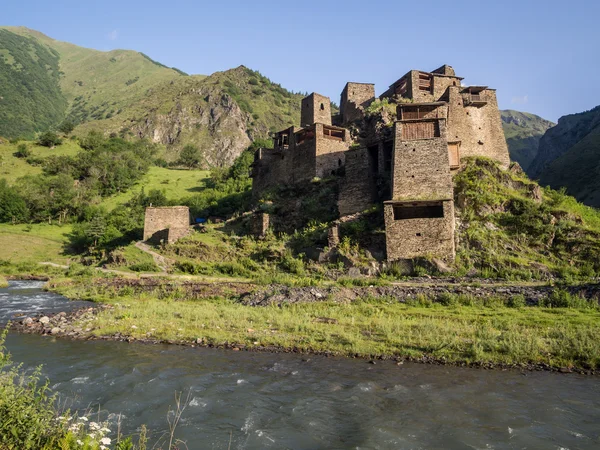 Villaggio Shatili in Alto Khevsureti — Foto Stock