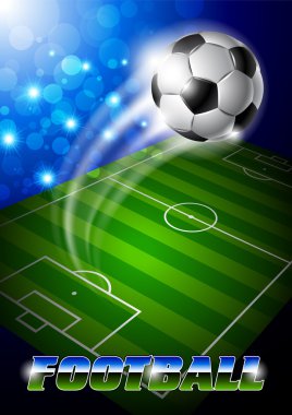 Futbol topu ile stadyum