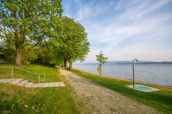 Urlaub Schönen Bodensee Radolfzeller Seeufer — Stockfoto