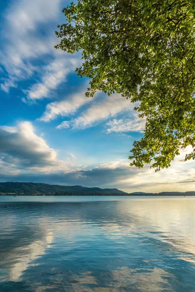 Summer Lake Constance Blue Skies Sunshine — Stockfoto