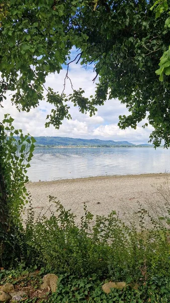 Summer Beautiful Lake Constance View Water — Fotografia de Stock