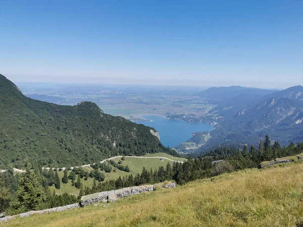 Fantastic Panoramic View Walchensee Summer — Stock Photo, Image