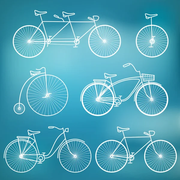 Bocetos de bicicletas — Vector de stock