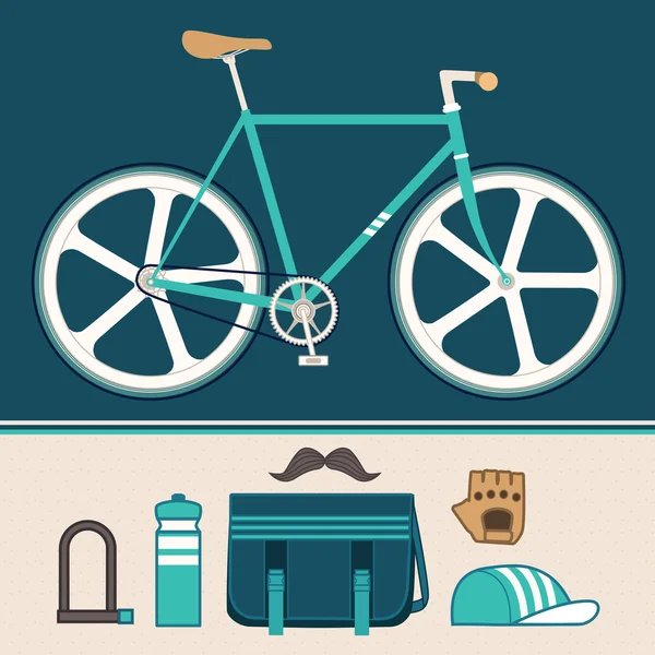 Bicicleta — Vector de stock