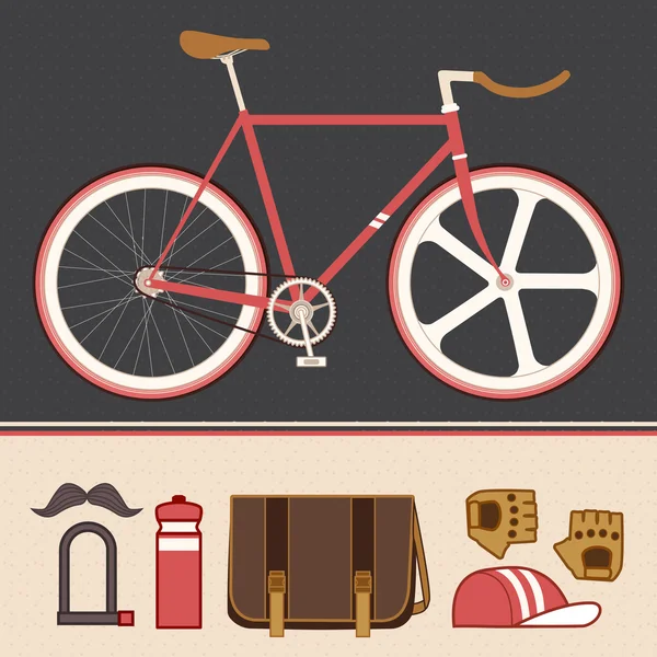 Bicicleta — Vector de stock