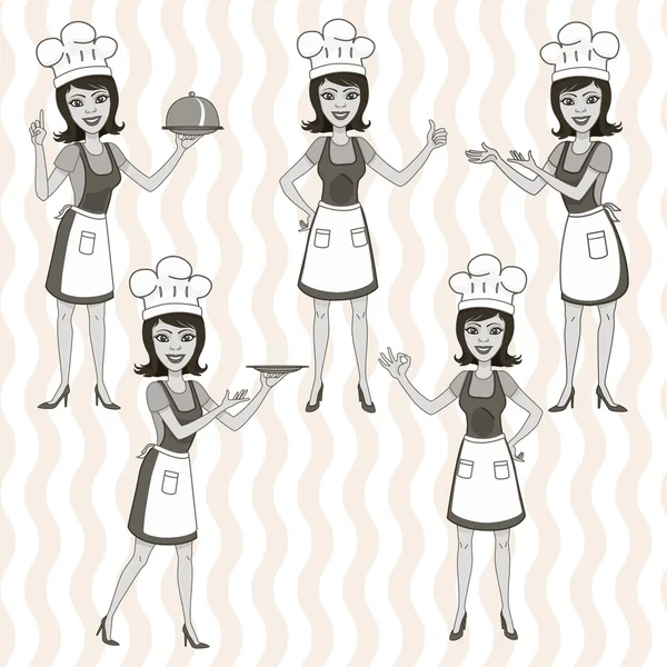 Chef style rétro — Image vectorielle