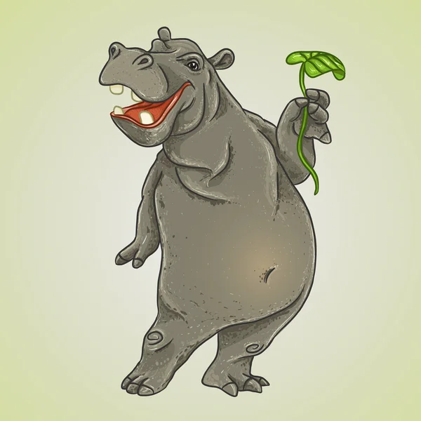 Nijlpaard — Stockvector