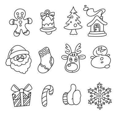 Noel simgelerinin toplanması, vektör