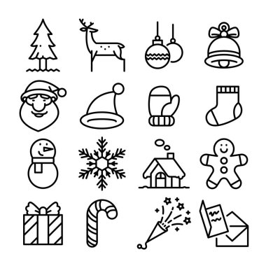 Noel simgelerinin toplanması, vektör