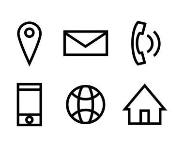 İş bağlantısı simgesi seti, vektör