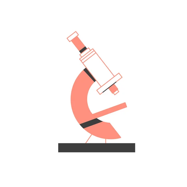 Vetenskapsverktyg För Kemi Biologi Medicinska Experiment Mikroskop — Stock vektor