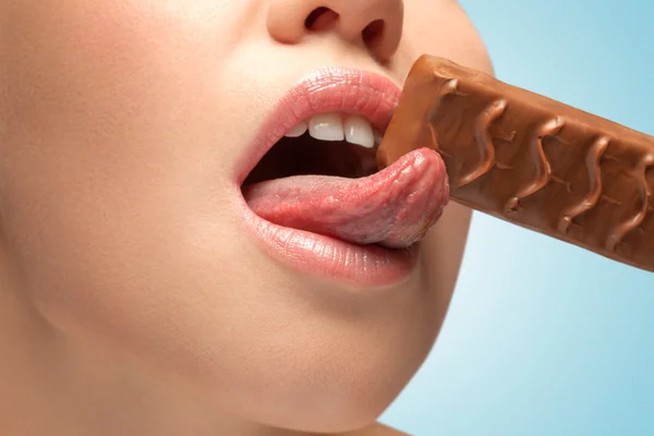 Chocolate joy. — Stock Photo, Image