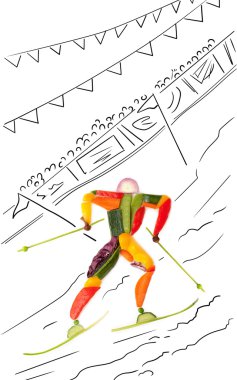 meyveli slalom.