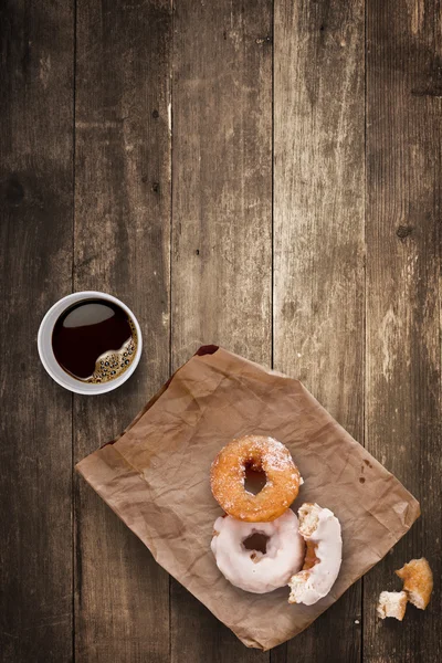 Donuts para almoço . — Fotografia de Stock