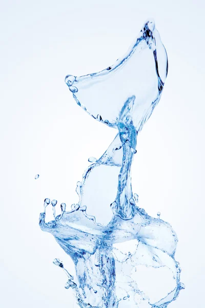 Wasserspritzer isoliert auf weiß — Stockfoto