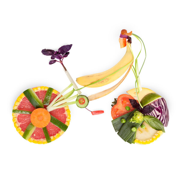 Fruity bicycle.