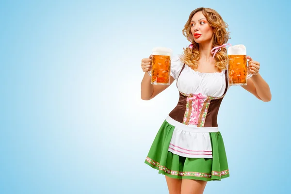 Oktoberfest waitress. — Stock Photo, Image