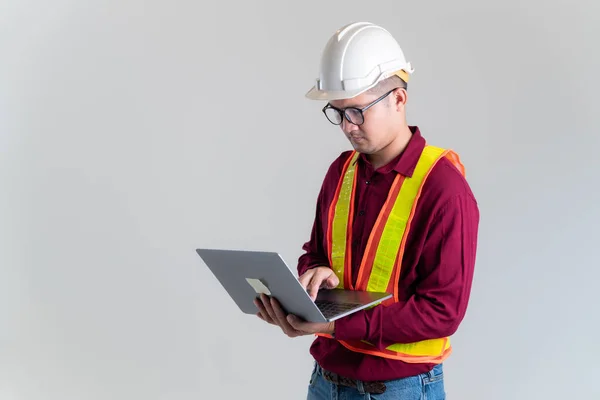 Architects, civil engineers, engineers working on laptops in a studio.  Architect, Engineer, Civil Concept of Construction.