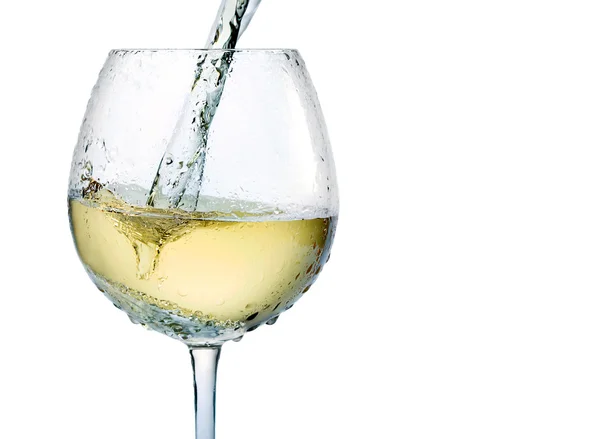 Spruzzi di vino bianco — Foto Stock