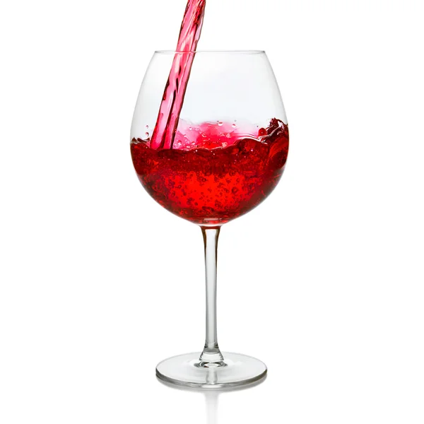 Red wine glass — Stock Photo, Image