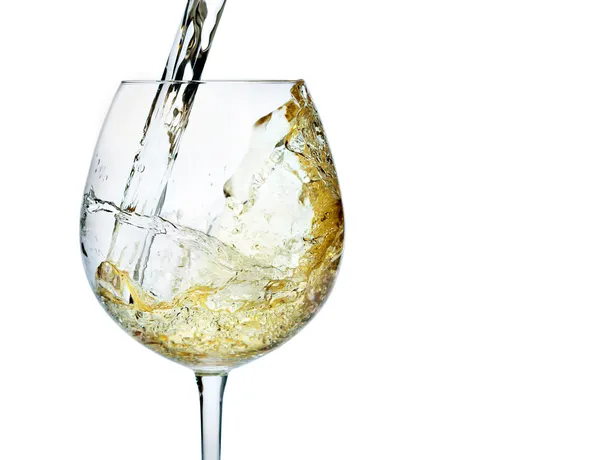 White wine splash — Stock Photo, Image