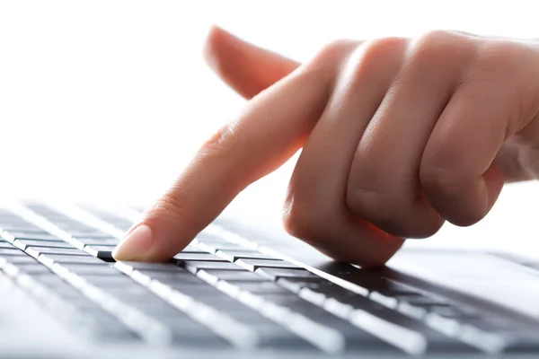 Typing hand — Stock Photo, Image