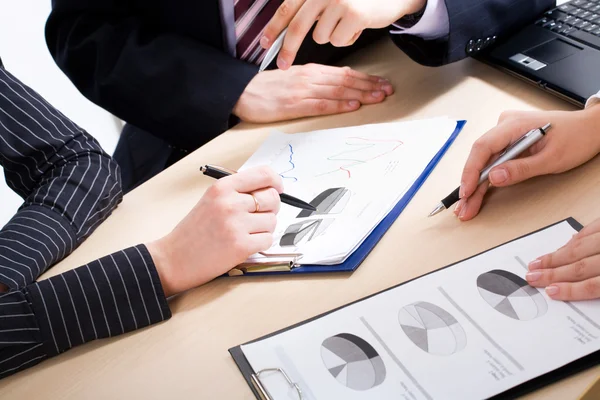 Business partners hands — Stock Photo, Image