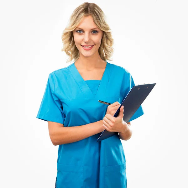 En kvinnlig läkare — Stockfoto