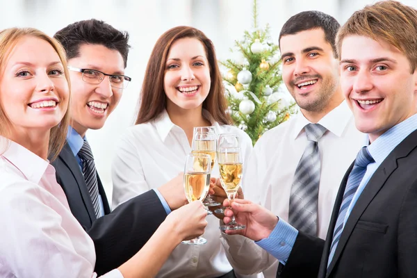 People with champagne — Stock Photo, Image