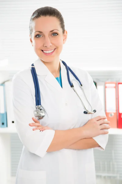 Woman doctor at hospital — Stock Photo, Image