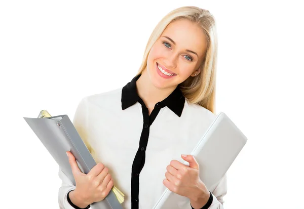 Beautiful businesswoman in an office — Stock Photo, Image