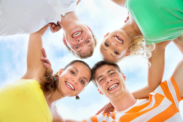 Happy young friends group team Stock Image