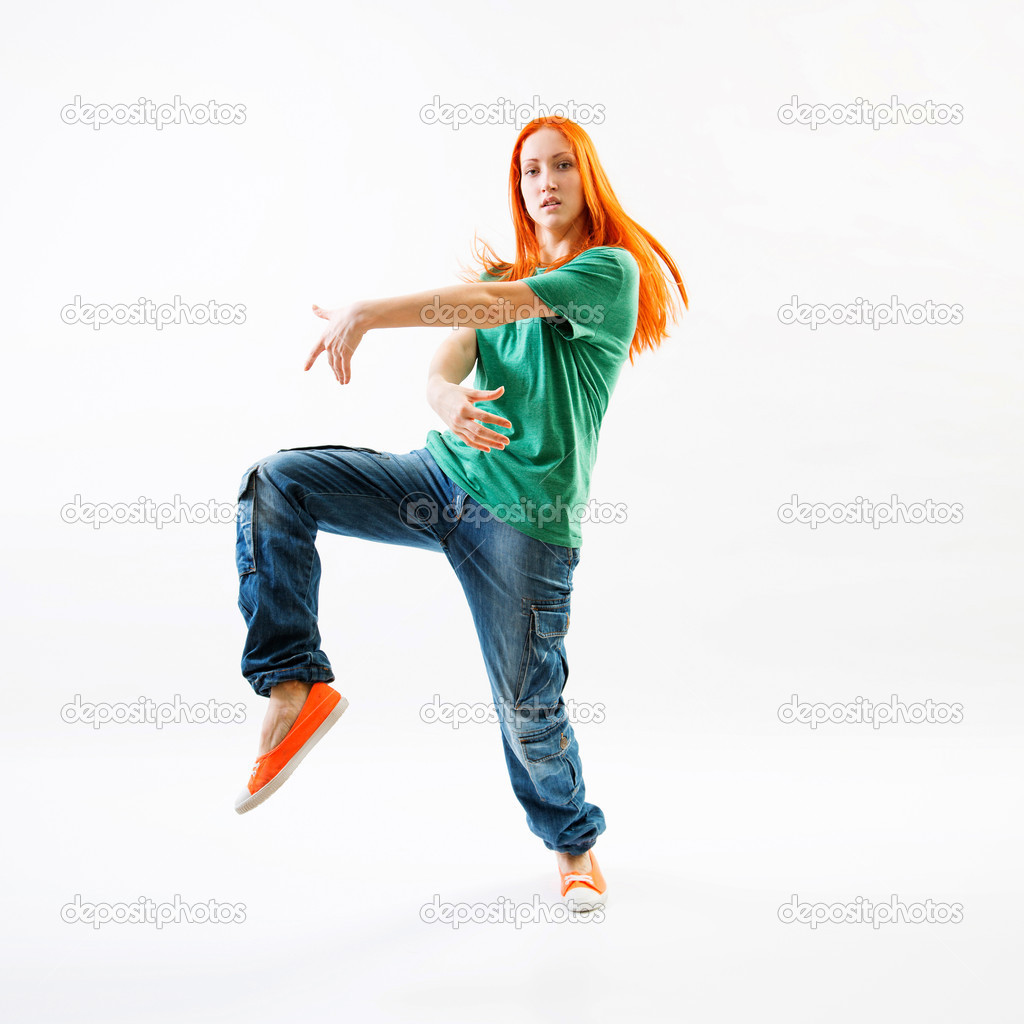 Modern style female dancer