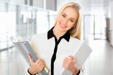 genç iş kadını portresi