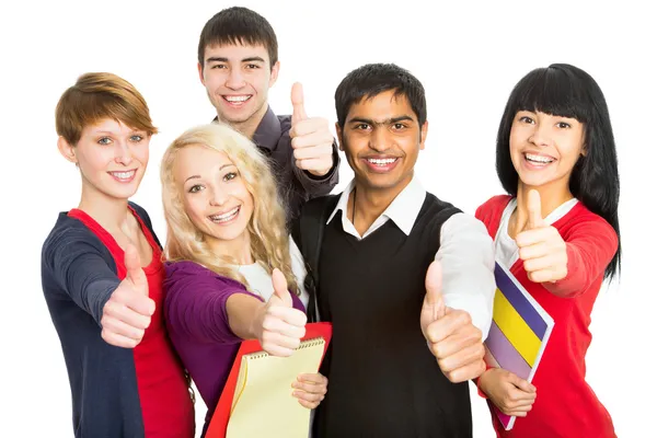 Happy students — Stock Photo, Image