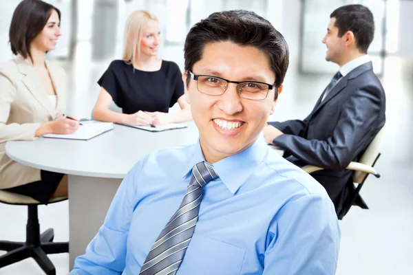 Business man with colleagues — Stock Photo, Image